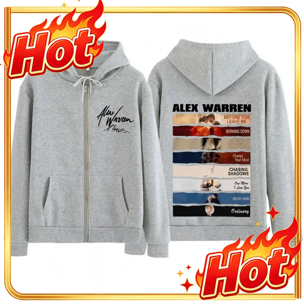 Singer Alex Warren 2026 Tour P – Mens Fashion Zip Up Hoodies Bewertung und Preis