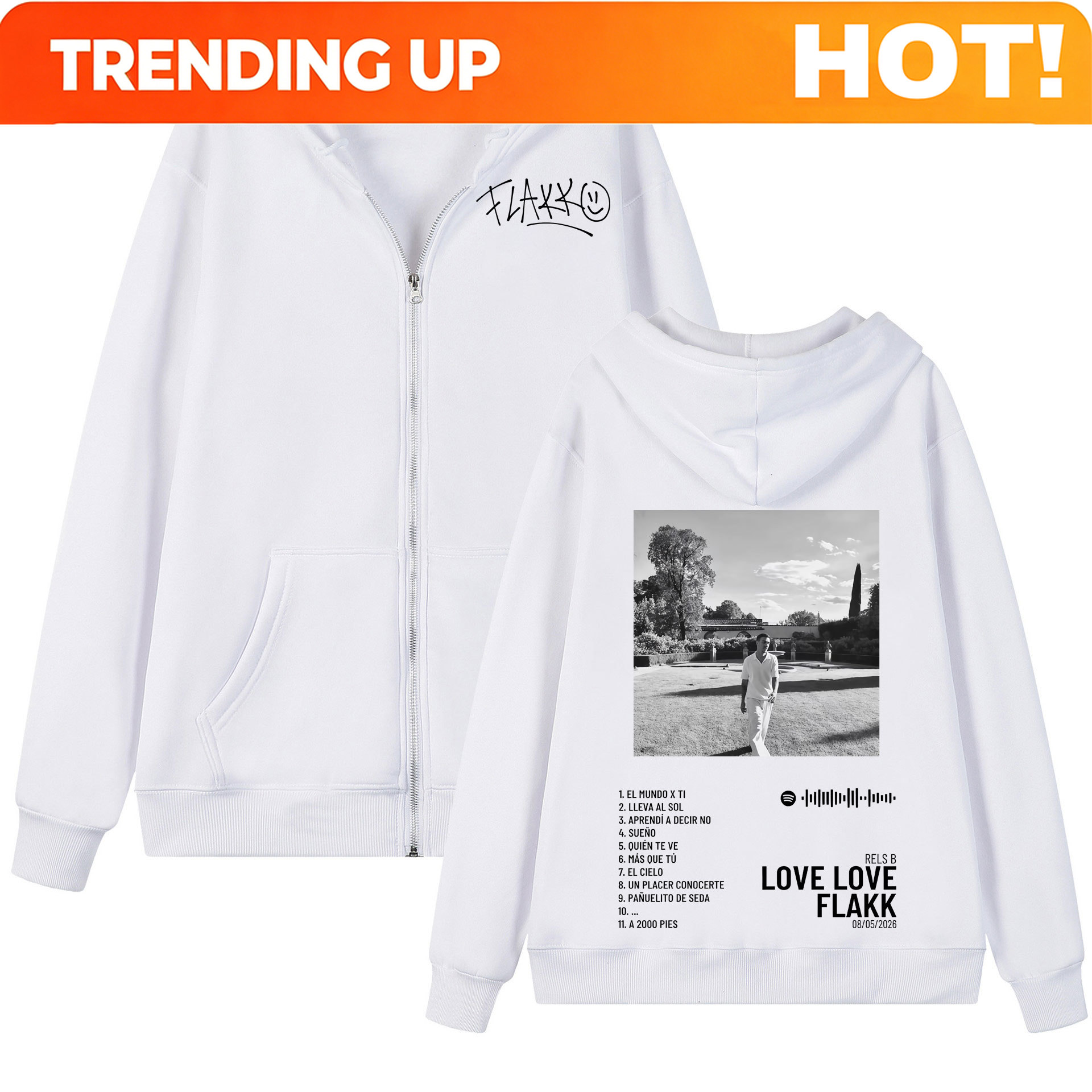 Rapper Rels B Love Love Flakk  – Mens Fashion Zip Up Hoodies Bewertung und Preis