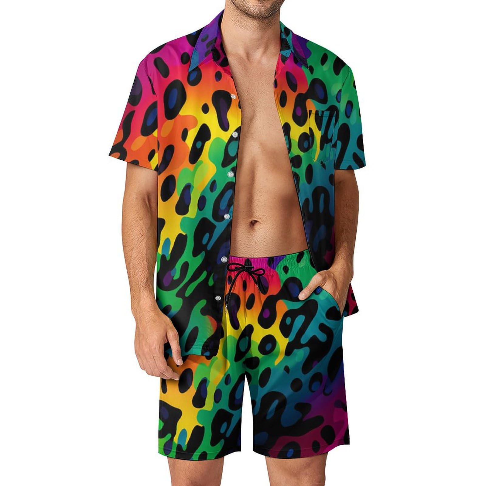 Sommer Unregelmäßiger Geometri – Mens Fashion Clothes Bewertung und Preis