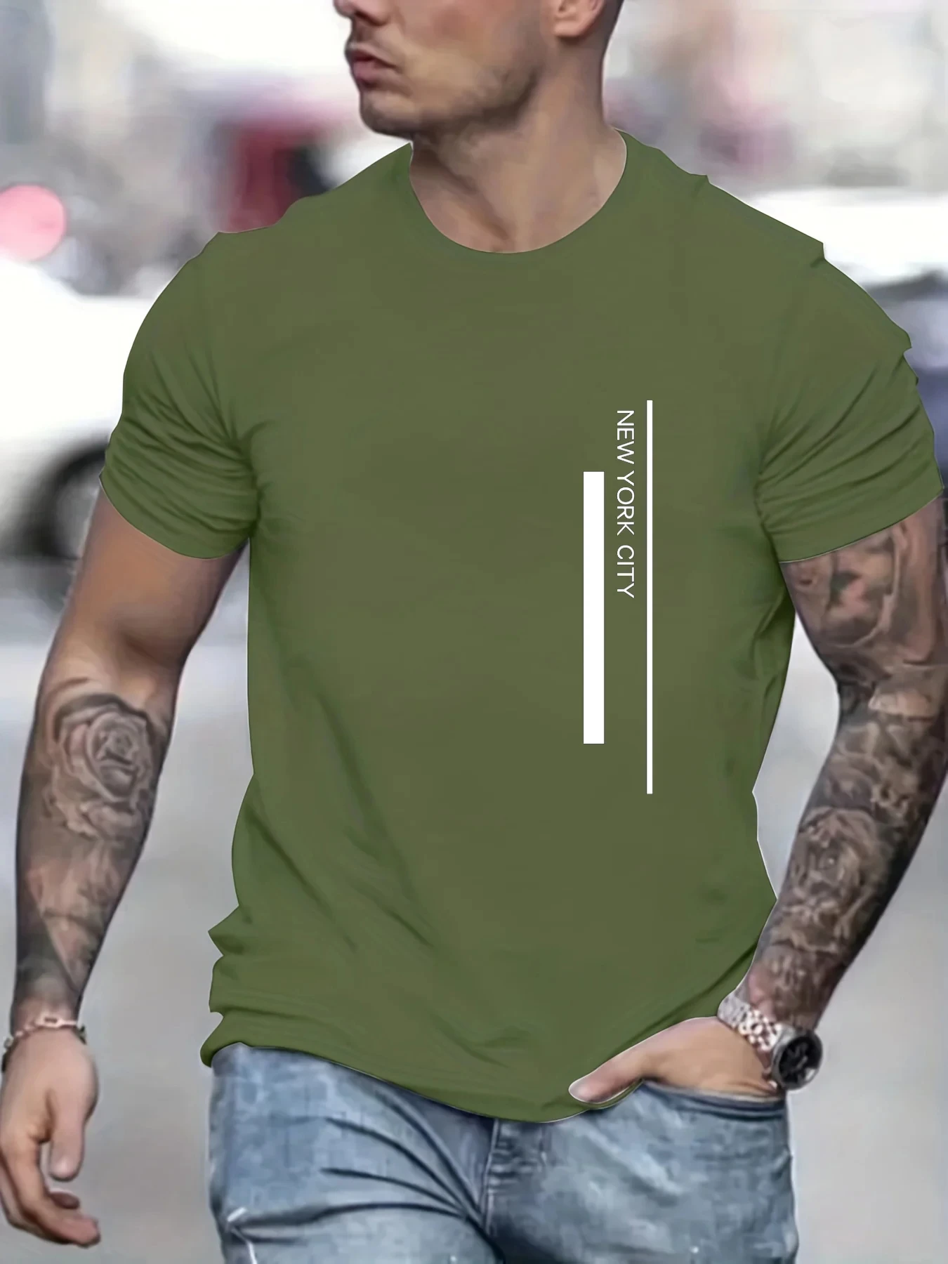 Modisches T-Shirt mit NEW YORK – Men'S Fashion New York Bewertung und Preis