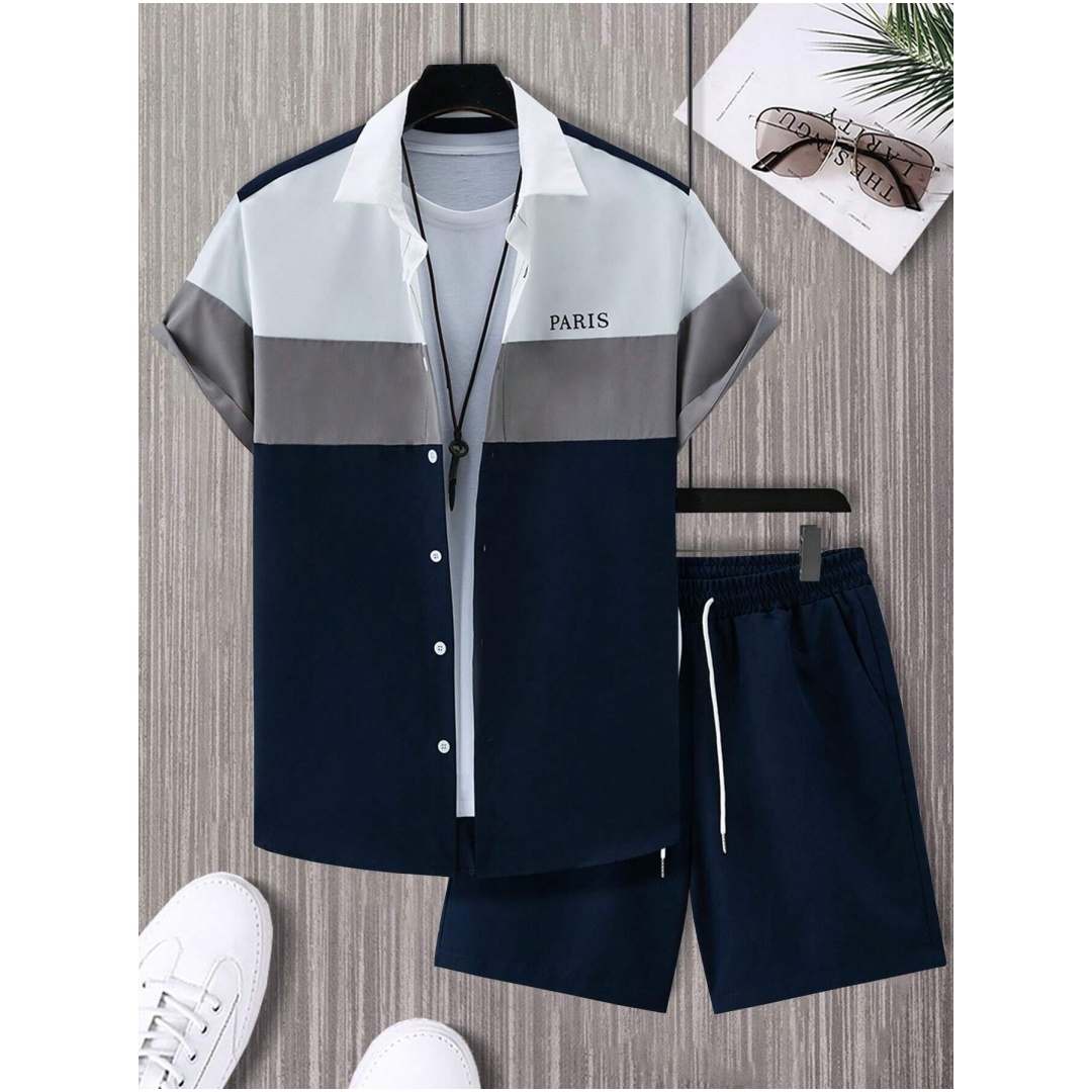 Herrenmode-Anzug, blau-weiß pa – Mens Fashion Clothes Bewertung und Preis