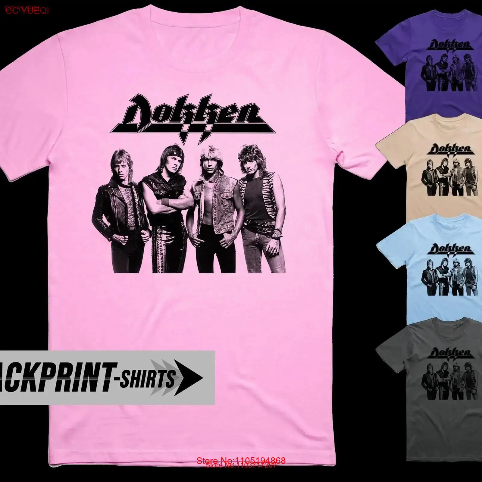 Dokken T-Shirt Baumwolle Herre – Poster Men Fashion Bewertung und Preis